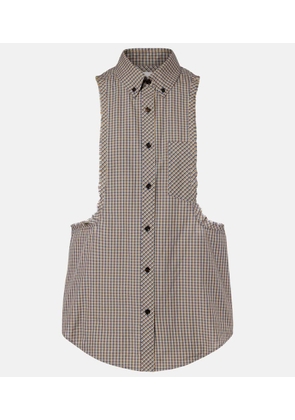 Versace Checked cotton shirt