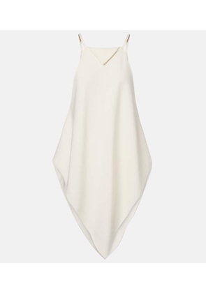 Balenciaga Silk and wool crepe top