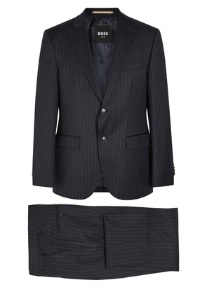Boss Pinstriped Wool Suit - Navy - 50 (UK40 / L)