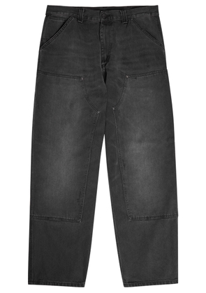 Carhartt Wip Panelled Wide-leg Denim Jeans - Black - 30 (W30 / S)