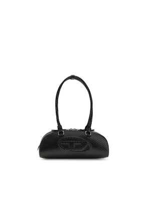 Diesel Black Calf Leather Bos Taurus Shoulder Bag