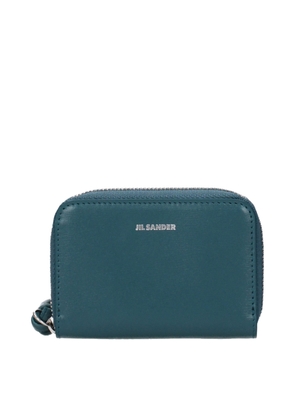 Jil Sander Blue Leather Wallet