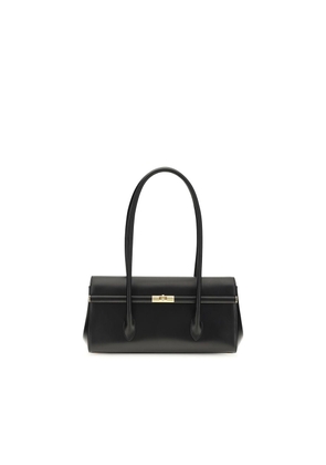Dolce & Gabbana Black Calf Leather Bos Taurus Shoulder Bag
