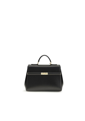 Dolce & Gabbana Black Calf Leather Bos Taurus Shoulder Bag
