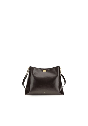 Dolce & Gabbana Brown Calf Leather Bos Taurus Shoulder Bag