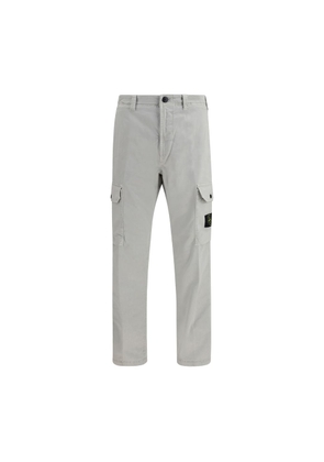 Stone Island Gray Cotton Cargo Pants - W30