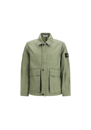 Stone Island Bicolor Polyester Coat - L