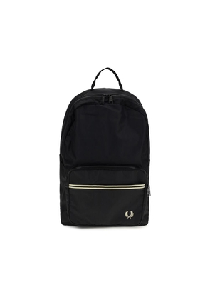 Fred Perry Black Nylon Backpack