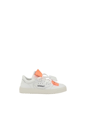 Off-White White Calf Leather Bos Taurus Low Top Sneakers - EU40/US7