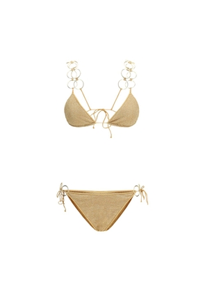Oséree Gold Polyamide Bikini - M