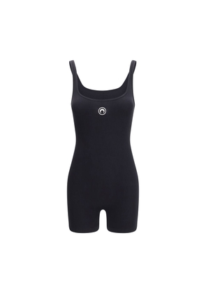 Marine Serre Black Cotton Jumpsuit - M