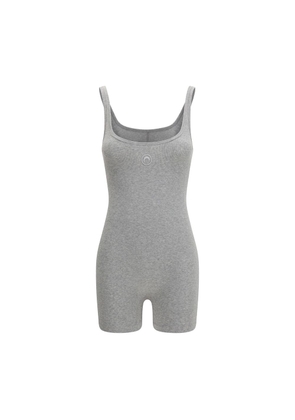 Marine Serre Gray Cotton Jumpsuit - M