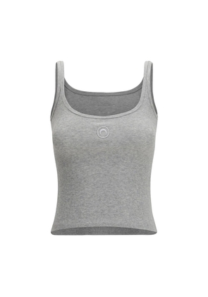 Marine Serre Gray Cotton Tank Tops - M