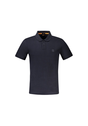 Hugo Boss Blue Cotton Men Polo Shirt - S