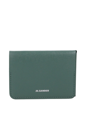 Jil Sander Green Leather Cardholder