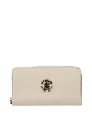 Roberto Cavalli Beige Leather Wallet