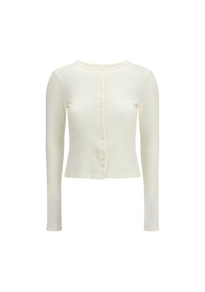 Citizens of Humanity White Cotton Cardigan - L