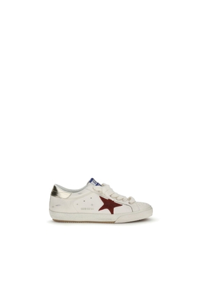 Golden Goose White Calf Leather Bos Taurus Low Top Sneakers - EU40/US7