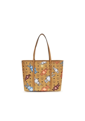 MCM Brown Fabric Shoulder Bag