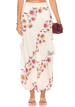 Agua Bendita x REVOLVE Maicy Cargo Pants in Ivory. Size M. Also in L.