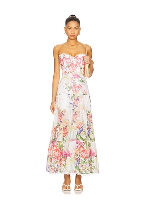 Charo Ruiz Ibiza Danny Long Dress in Ivory,Pink. Size M. Also in L, S.