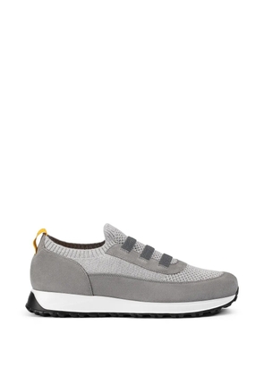 Doucal's suede panelled sneakers - Grey