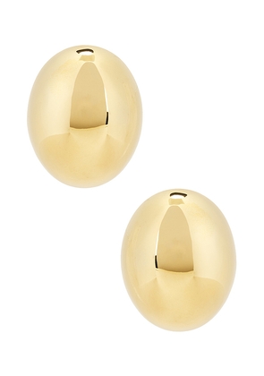 Cendre Mavis Earrings in Metallic Gold.