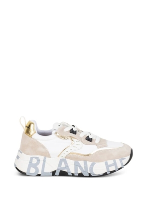 Voile Blanche platform print sneakers - White
