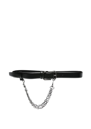 The Attico chain-detail belt - Black