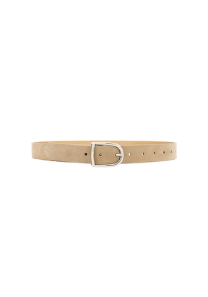 BLACK SUEDE STUDIO Frame Belt in Tan. Size M. Also in L.