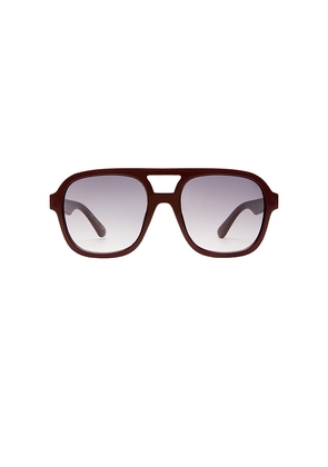 AIRE Whirlpool Sunglasses in Burgundy.