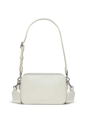Calvin Klein zip shoulder bag - White