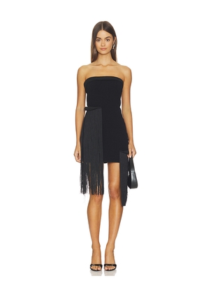 ET OCHS Suki Knit Mini Dress in Black. Size L. Also in M, S, XS.