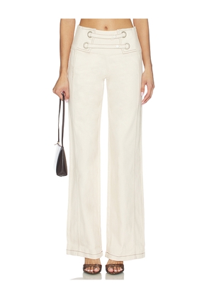 BY.DYLN Emmett Pant in Cream. Size L. Also in M, S, XL.