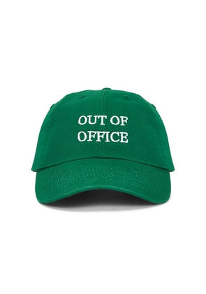DEPARTURE Out Of Office Cap in Green.