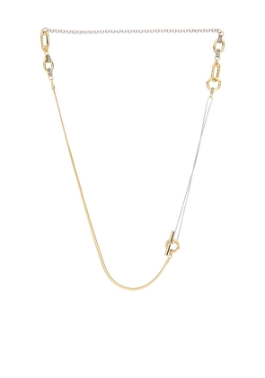 Demarson Benson Necklace in Metallic Gold.