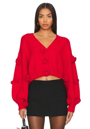 For Love & Lemons Scarlett Cardigan in Red. Size S. Also in XS.