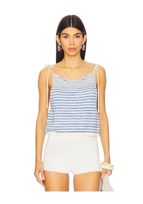 Free People Claire Tank in Blue. Size L. Also in M.