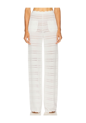 Helsa Kaitltn Scalloped Pant in Ivory. Size M. Also in XL.
