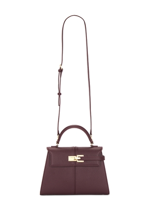 JW PEI Elise Large Top Handle Bag in Wine.