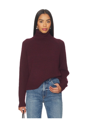 John & Jenn by Line Emmett Turtleneck Sweater in Burgundy. Size M. Also in S.