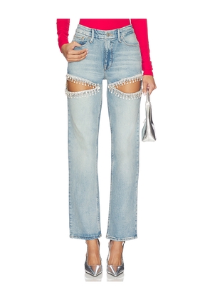 Good American Good Icon Diamond Straight Jeans in Blue. Size 6. Also in 8.