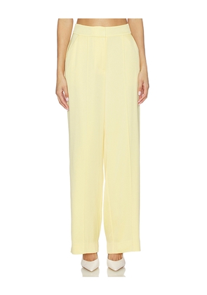 SIMKHAI Kyra Wide Leg Pant in Lemon. Size 0. Also in 10, 12, 2, 4, 6, 8.
