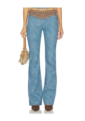 I.AM.GIA Kessa Pant in Blue,Brown. Size L. Also in M, S, XS.