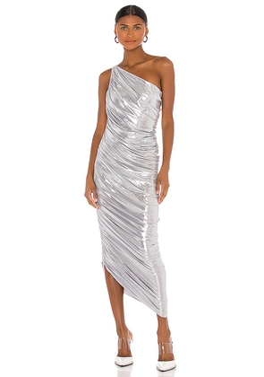 Norma Kamali Diana Gown in Metallic Silver. Size M. Also in S, XS, XXS.