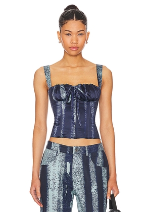 Miaou Agnes Corset in Blue. Size L. Also in XS.