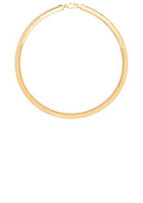 MEGA Omega 8 Necklace in Metallic Gold.