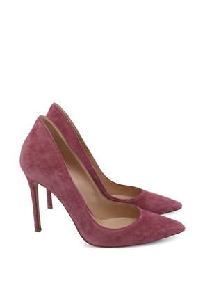 Gianvito Rossi pointed suede pumps - Pink