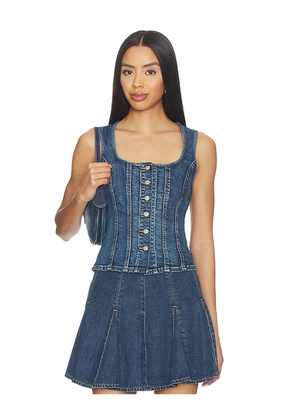 LEVI'S Sculpted Top in Blue. Size L. Also in M, S, XL, XS.