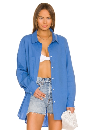 SNDYS Bello Button Up in Blue. Size S. Also in XS.